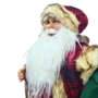 Father Christmas Green And Tartan 90cm 2