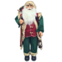 Father Christmas Green And Tartan 90cm