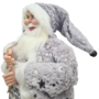 Father Christmas Grey 90cm 5