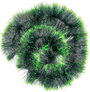 20cm Tinsel Green With Light Green Tips X2m 2