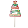 Christmas Pick Santa Snowman And Christmas Tree 32 X 78cm