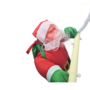 Single Santa On A Rope And Plastic Ladder 25cm 2
