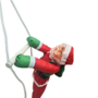 Single Santa On A Rope And Plastic Ladder 38cm 2