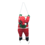 Single Santa On A Rope And Plastic Ladder 50cm