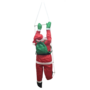 Single Santa On A Rope And Plastic Ladder 120cm