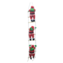 3 Piece Santa On A Rope And Plastic Ladder 22cm