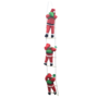 3 Piece Santa On A Rope And Plastic Ladder 30cm