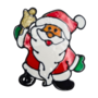 Christmas Window Stickers Santa With Bell 13 X 15cm
