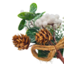 Christmas Pick With White Berries And Foliage 30cm 2