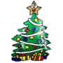 Christmas Window Stickers Christmas Tree 19 X 28cm