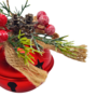 8cm Red Bell With Foliage Berries 2