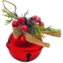 8cm Red Bell With Foliage Berries