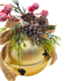 8cm Gold Bell With Foliage Berries 2