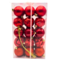 6cm Baubels Red 30 Pieces 2