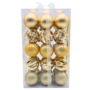 6cm Baubels Gold 30 Pieces 2