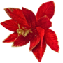 Poinsettia Pick Red 28 X 20cm