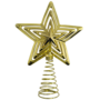 Star Christmas Tree Topper Gold 12 X 16cm