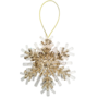 Acrylic Snowflake Ornament Gold 10 X 9 X 55cm