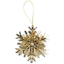 Snowflake Ornament Gold 10 X 9 X 55cm 2