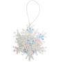 Snowflake Ornament Pearl 10 X 9 X 55cm