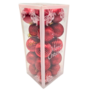 4cm Baubels Red 20 Pieces