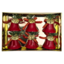 Christmas Bells Red 45cm 6 Pieces