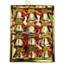 Christmas Bells Gold 26cm 12 Pieces