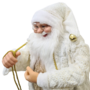 Father Christmas White And Gold 120cm 2