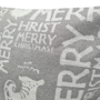 Pillow Case Merry Christmas Silver 45 X 45cm 2