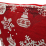 Pillow Case Snowflakes And Baubles 45 X 45cm 2