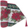 Christmas Table Runners Poinsettia 33cm X 18m 2