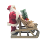 Father Christmas Standing On Sleigh 30cm 2