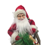 Father Christmas Standing On Sleigh 30cm 3