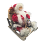 Father Christmas Sitting On Sleigh 27 X 15 X 25cm