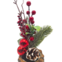 Mini Christmas Pick With Berries Pine Cone And Greenery 30cm 2