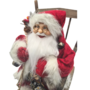 Father Christmas Sitting On Rocking Chair 22 X 15 X 30cm 3