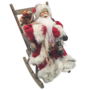 Father Christmas Sitting On Rocking Chair 22 X 15 X 30cm