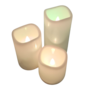 Led Remote Controled Candles 3 Pieces 5
