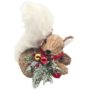 Natural Fibre Squirrel 19 X 10 X 22cm