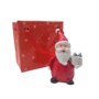 Miniature Father Christmas With Present 45cm