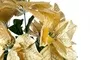 50cm Poinsettia Bush Gold X5 Stems 2