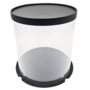 Pvc Round Gift Box Black 22 X 22 X 24cm 2