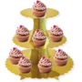3 Tier Cupcake Stand Gold 182430cm 2