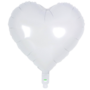 Foil Heart Balloon White 18 5 Pieces 2