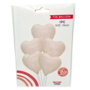 Foil Heart Balloon White 18 5 Pieces