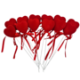 Foam Hearts Red 45cm 12 Pieces