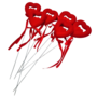 Open Foam Hearts Red 5cm 6 Pieces 3