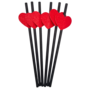 Paper Straws Hearts 6 Pieces 2