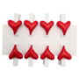 Medium Heart On Peg 35cm 8 Pieces 2