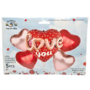 Foil Balloon Bouquet Love Heart 5 Pieces